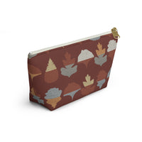 Frond Accessory Pouch w T-bottom in Red